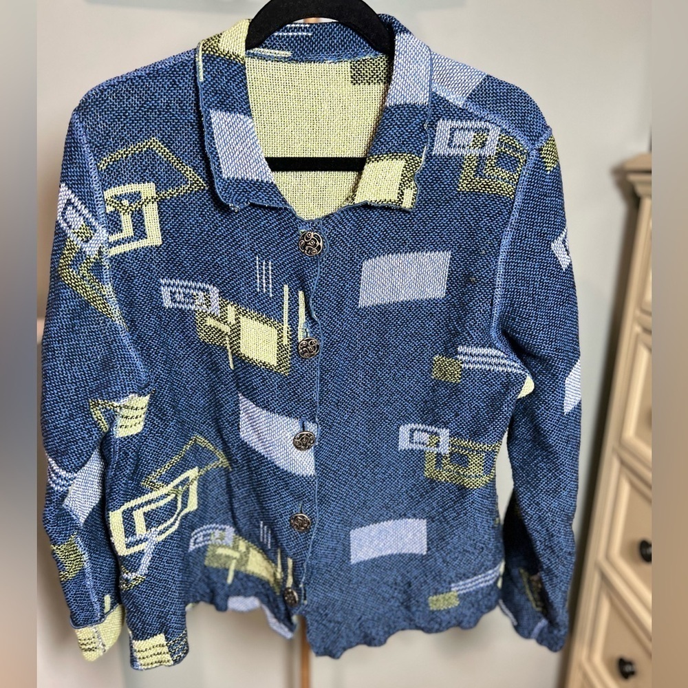 Jacket Inside Out Fits like a size Medium.